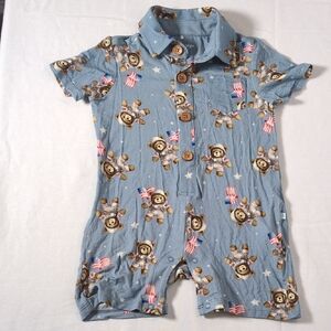 Posh Peanut  Monkey Astronaut Romper for 12-18 months